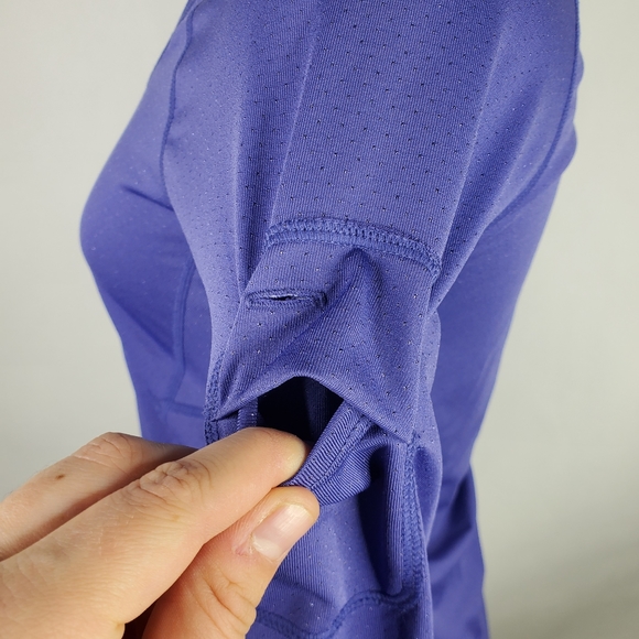 Merrell Select Wick Compression Blue Shimmer Jewel Longsleeve Womens top Medium - Picture 6 of 8